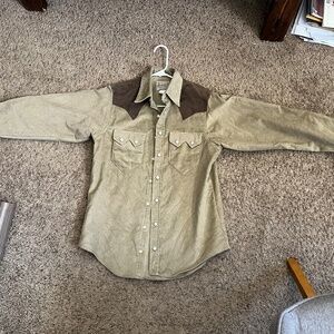 Rockmount corduroy western pearl snap
